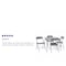 Flash Furniture 5 Piece Gray Folding Card Table and Chair Set JB-1-GY-GG - alternate 9